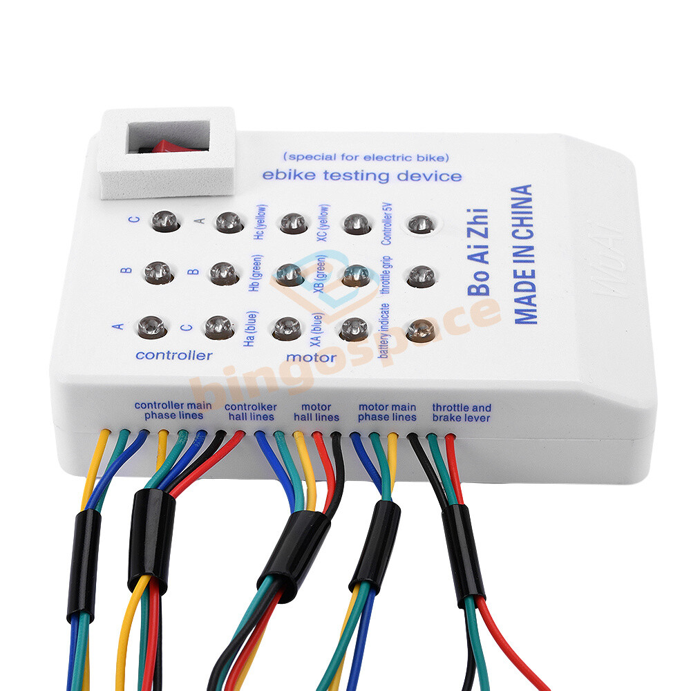 Electro E-bike Scooter Brushless Motor Controller Handlebar Hall Tester 24-72V