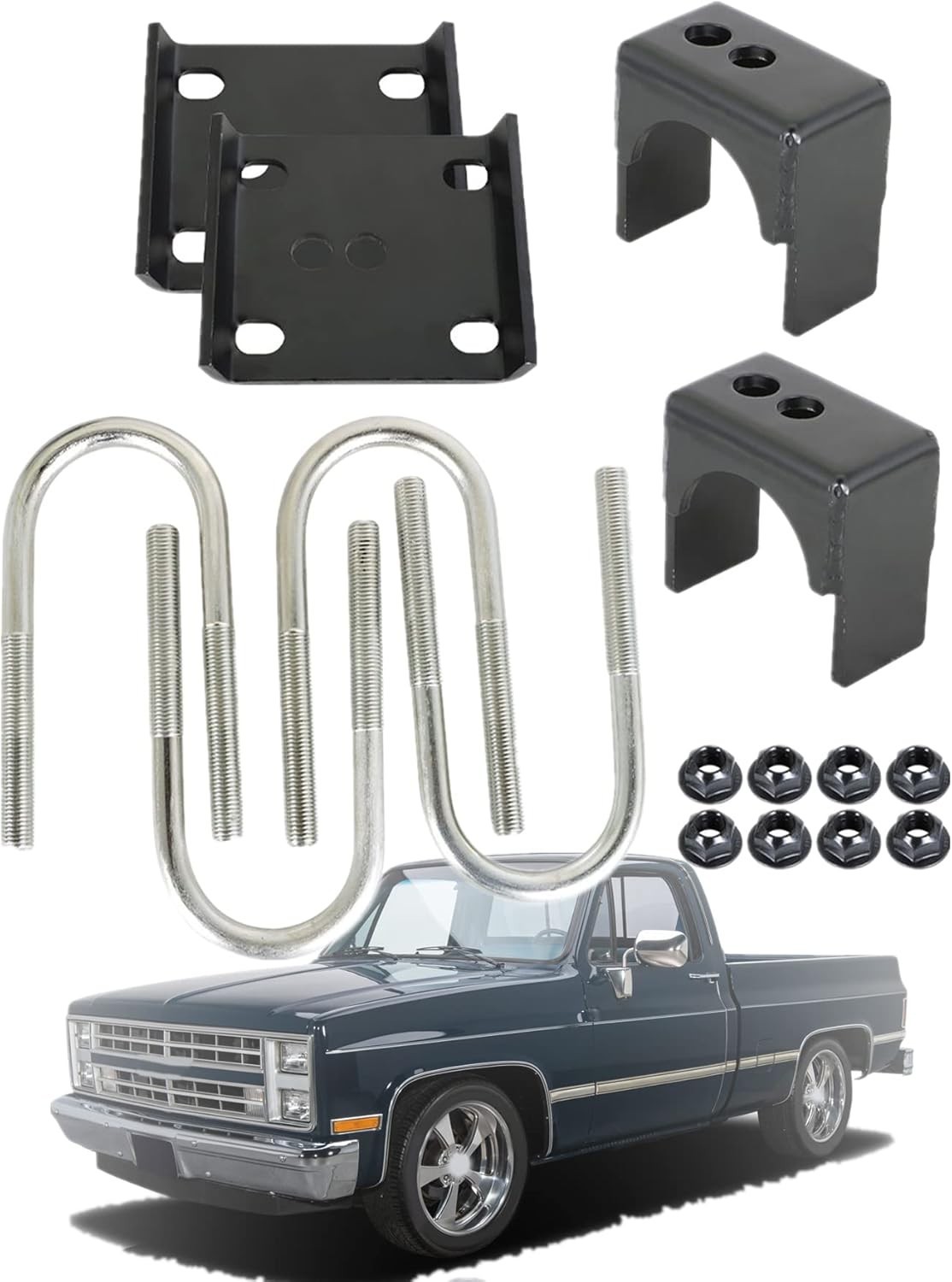 Rear Axle Flip Kit 5 Inch Drop Replacement for 1973-1987 C1500 C10 C15 Pickup