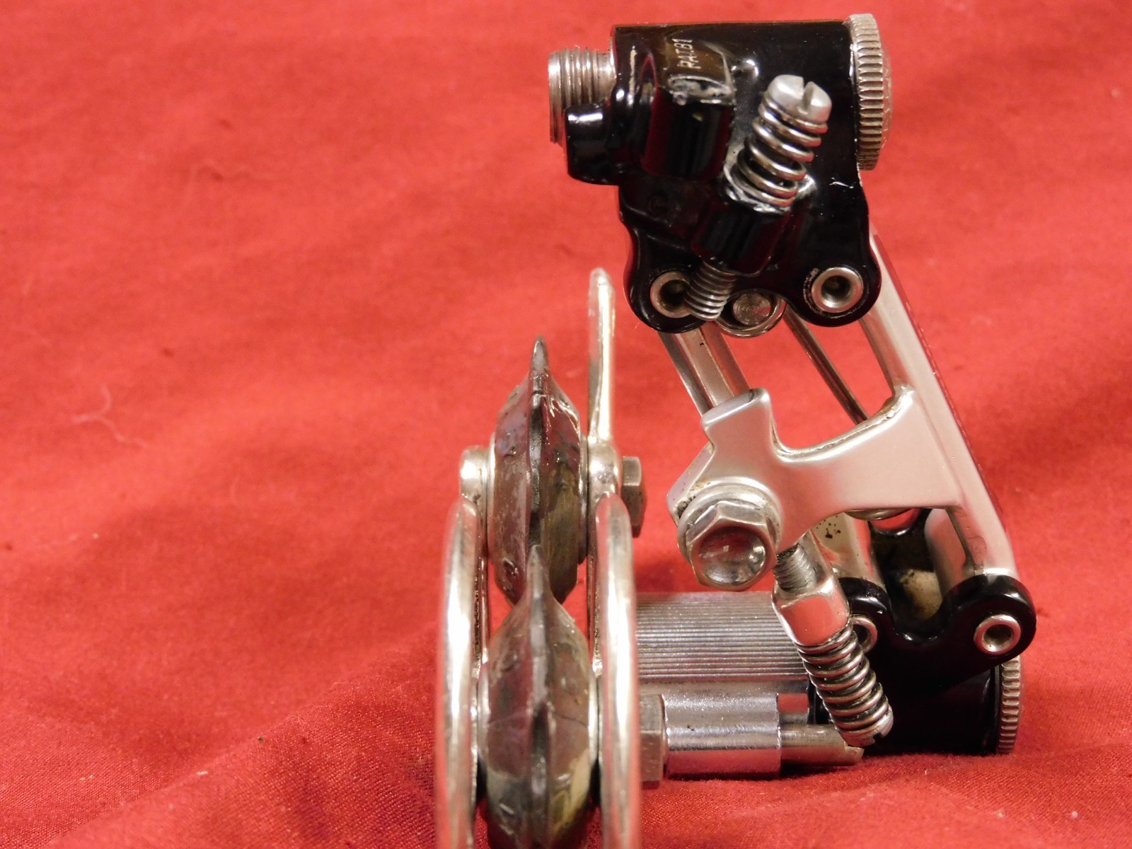Vintage Pat. 81 Campagnolo 4001 Super Record Rear Derailleur w/ Titanium Bolts