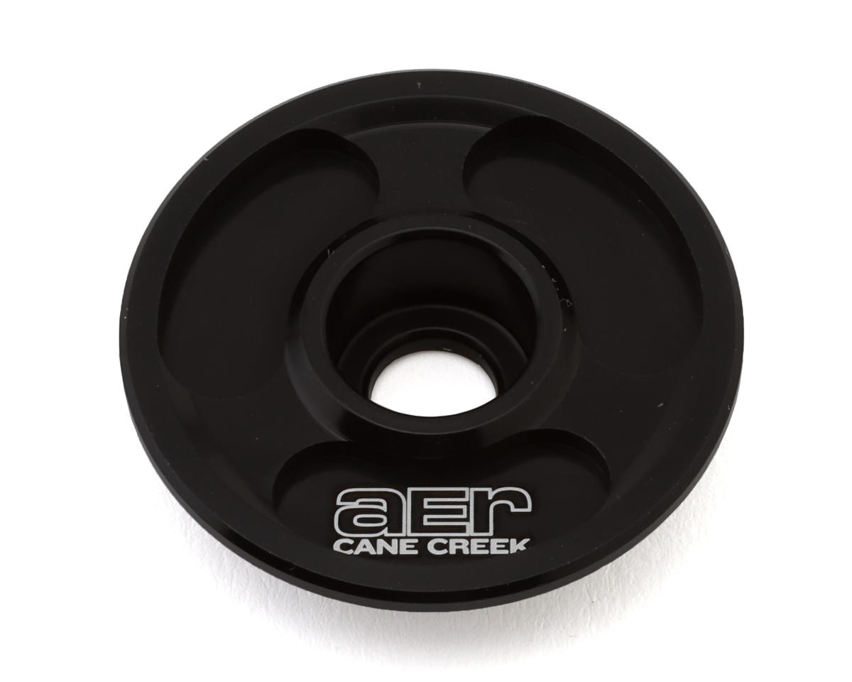 Cane Creek AER Top Cap (Black) (Alloy) (1-1/8″) [AAA0951K]