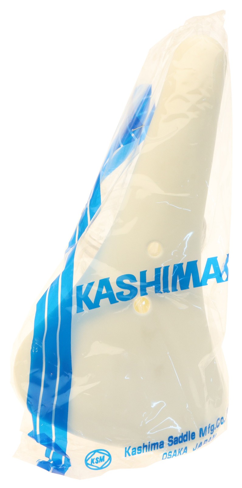 Kashimax Aero MRS-2H Saddle Non-Padded Standard Rails Nylon White NOS NEW
