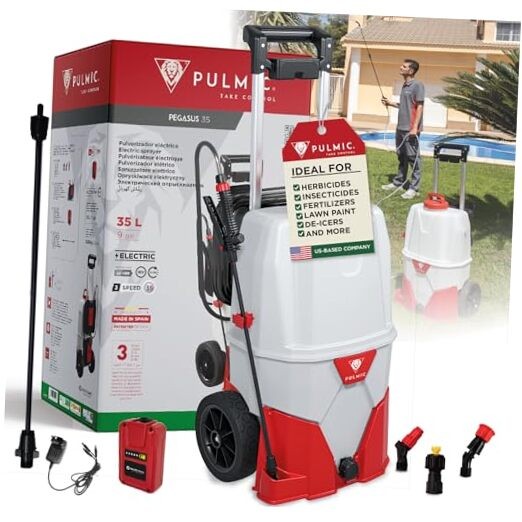 PULMIC Electric Sprayer Pegasus 35. 9.25-Gallon Cart 9 Gal Cart Sprayer