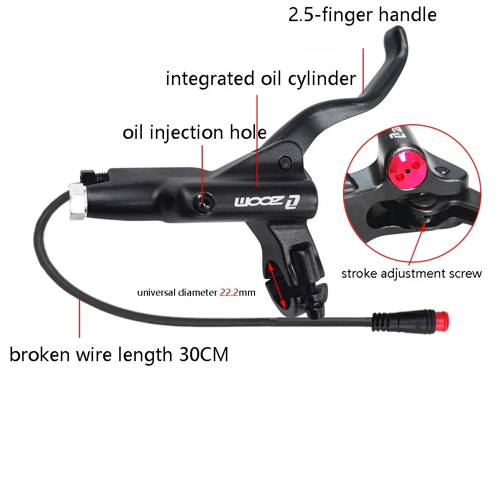 E-bike Power Off Oil Brake for Electric Scooter MTB Foldable 800mm 1400mm
