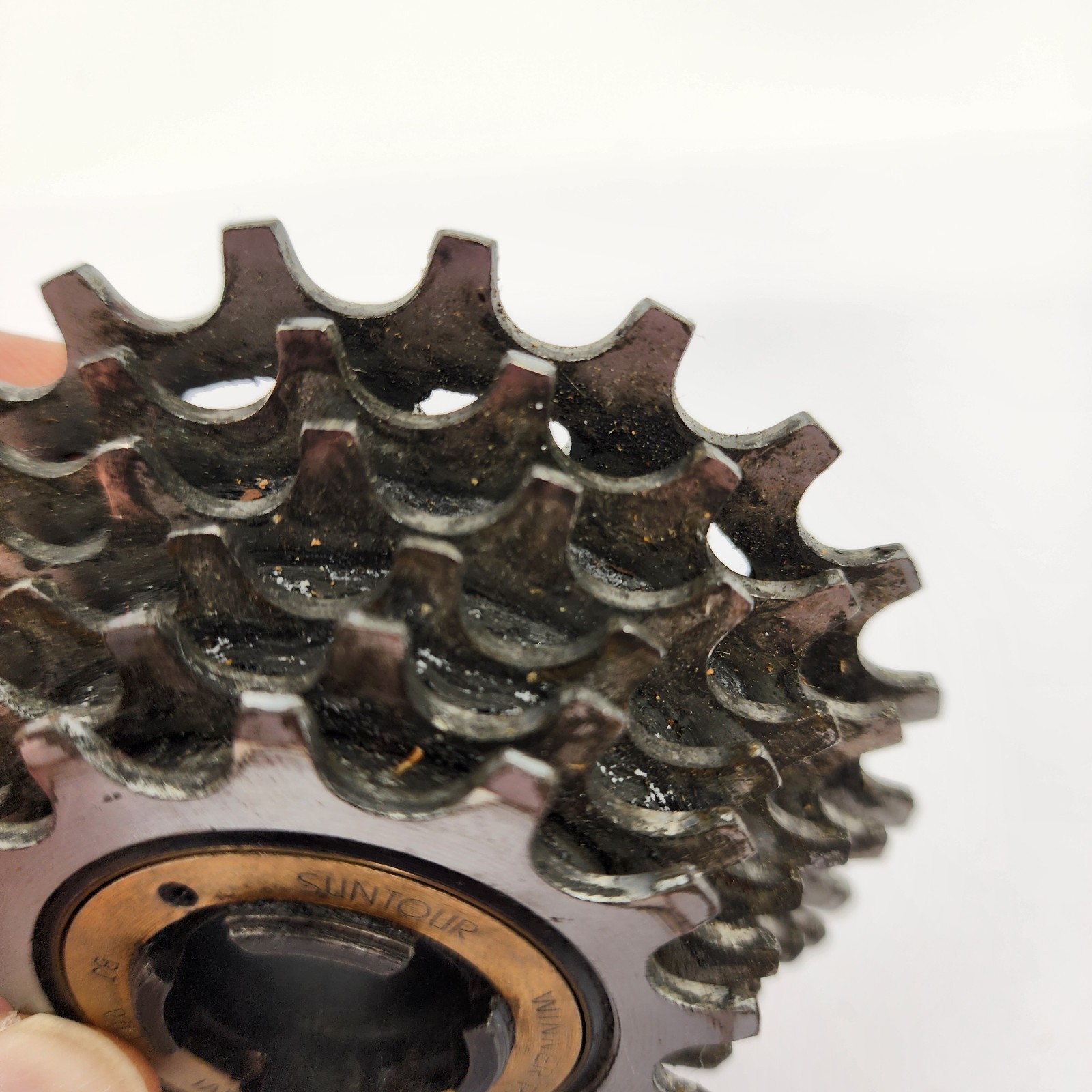 Vintage Suntour Winner Pro 6 Speed Freewheel 13-21T Silver 21t Japan