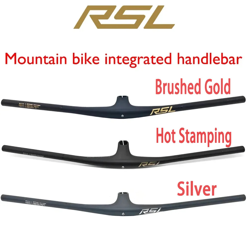 MTB Mountain Bike Integrated Full Carbon Handlebar 13 Degrees Stem 70-90x750mm