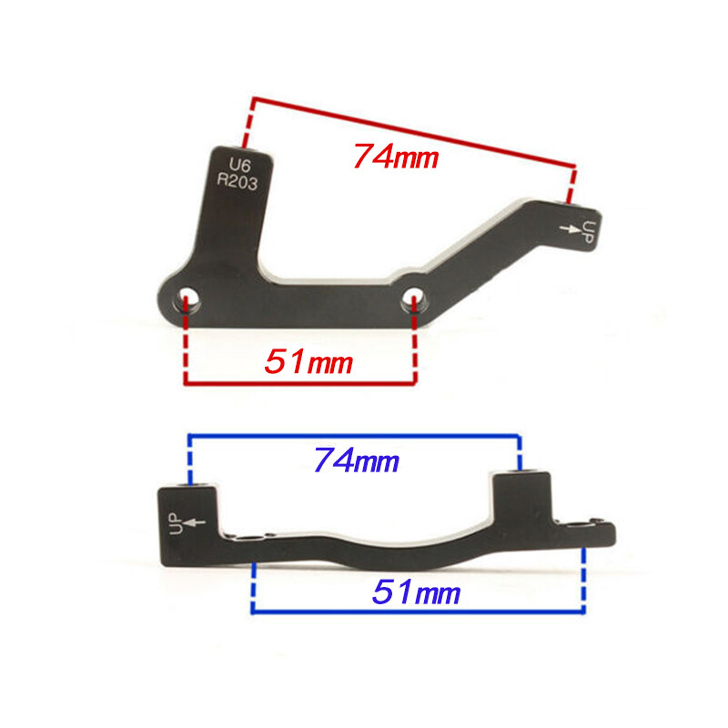 IS/PM 180/203mm Adapter MTB Bike Disc Brake Caliper Front&Rear Rotor Aluminium