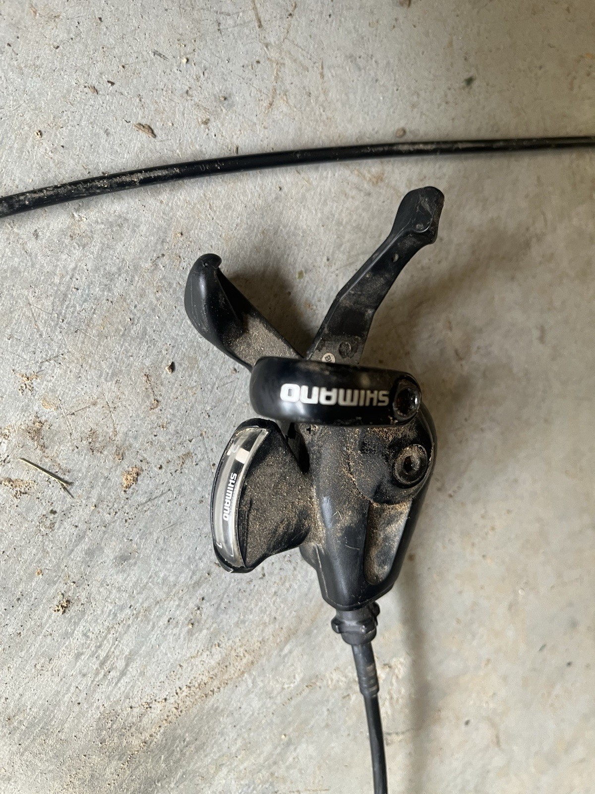 Shimano Set Speed Mountain Bike Thumb Gear Shift Lever And Cable