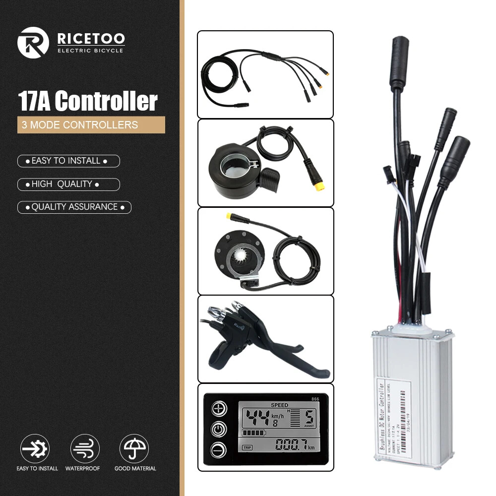 E-Bike 3 Mode Controller Motor Brushless Controller 250W-1000W with LCD Display