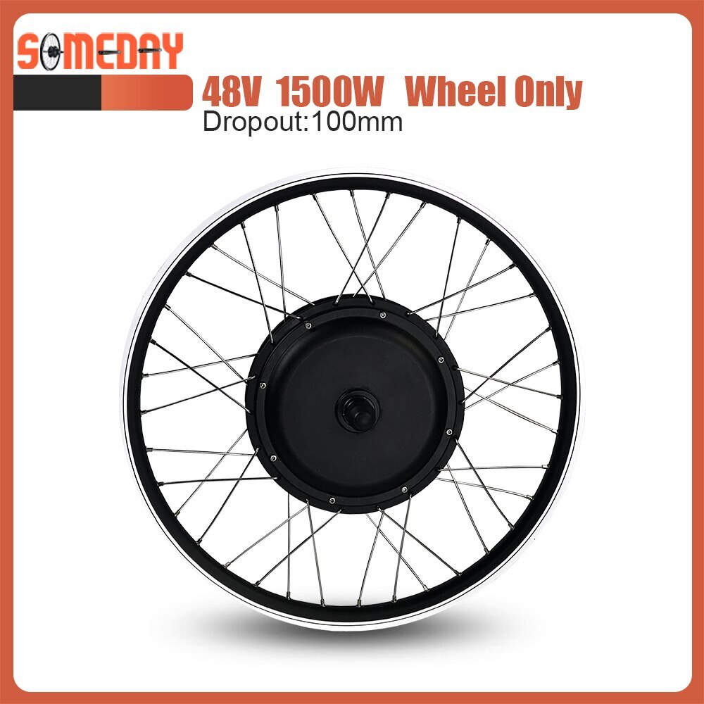 48V 1500W Front Hub Motor Wheel 20-29Inch/700C for Electric Bike Conversion Kit