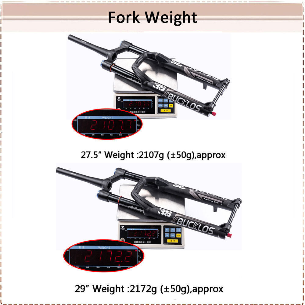BUCKLOS Boost 27.5inch 36 Air Suspension Fork Enduro Bike 160mm Travel 110*15mm