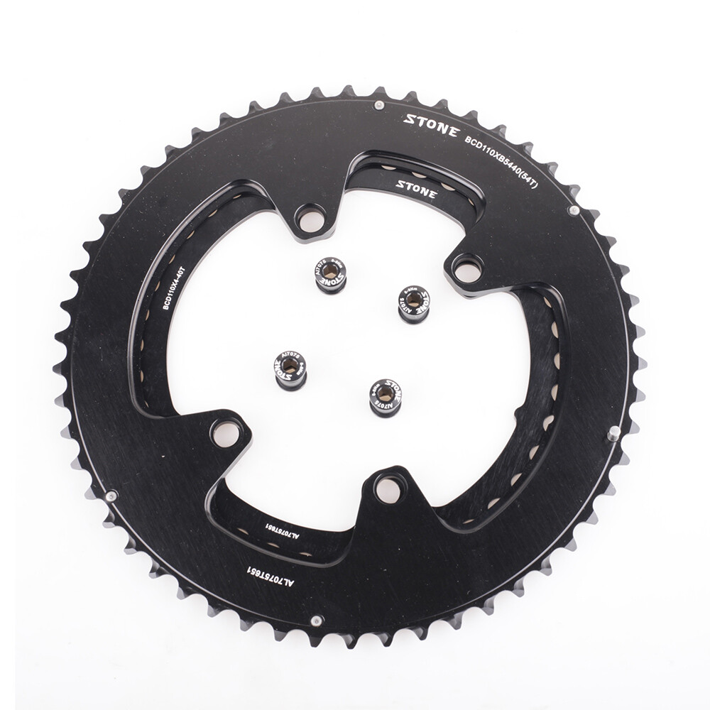STONE Double Chainring BCD110 4 Arm for SHIMANO FC5800 6800 9000 Road Bike Ring