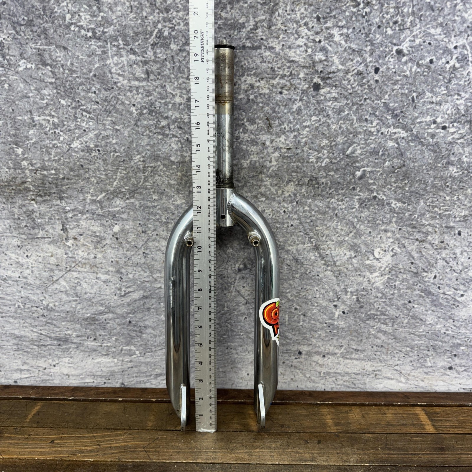 Vintage BMX Fork 20in 1 1/8 Threadless 990s Freestyle Chrome Mid School BMX