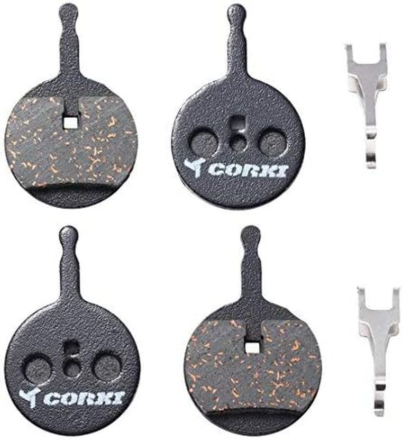 2 Pairs Bicycle Disc Brake Pads for Avid Mechanical BB5 (Resin,Semi-Metallic,Sin