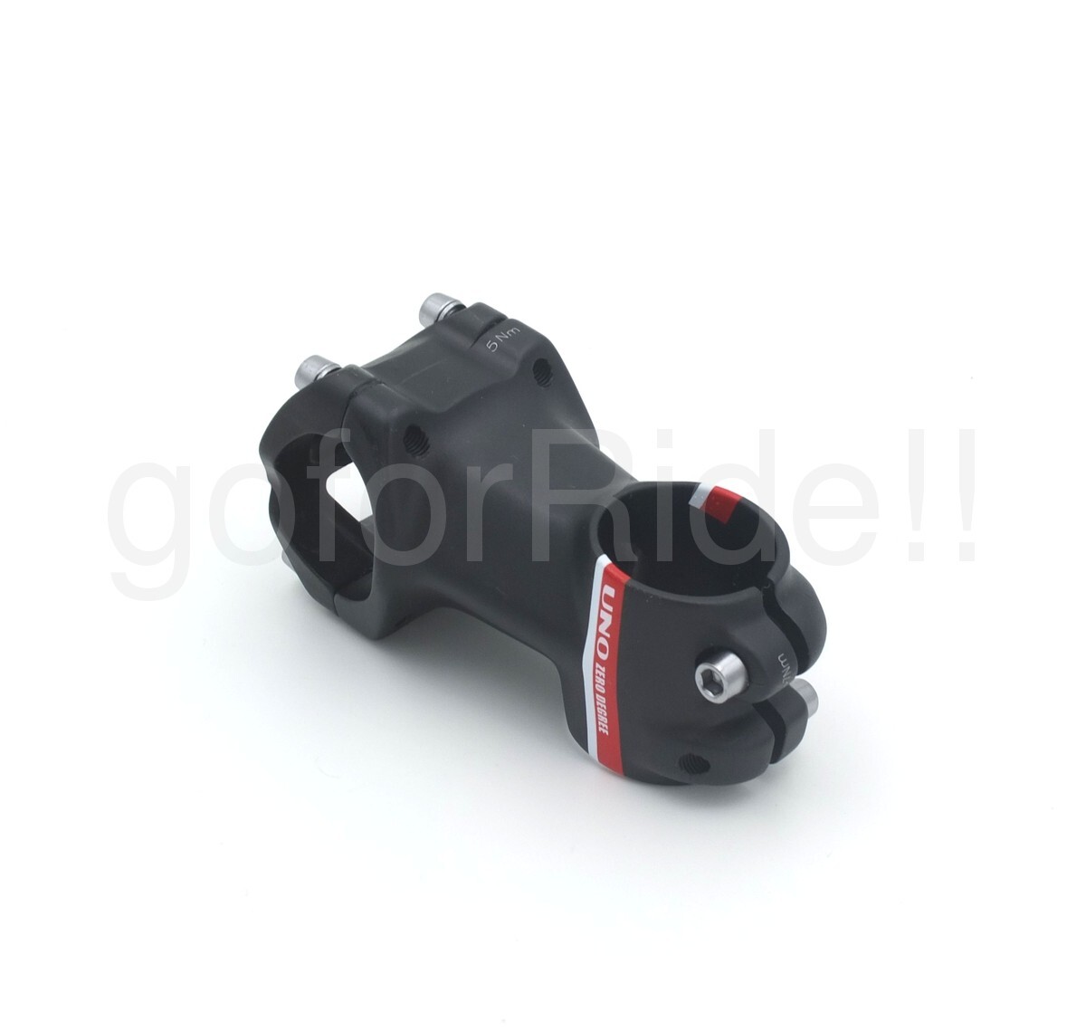 UNO 3D forged 6061 Alloy Short Stem bicycle Bike 31.8 x 65mm Black/Red