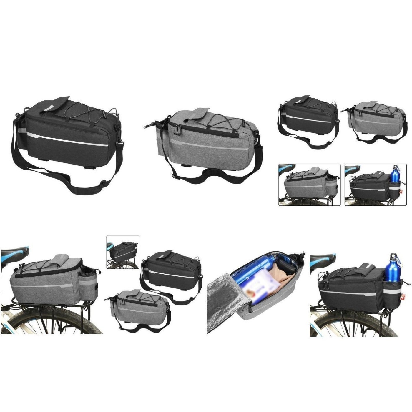 Bike Pannier Trunk Bags Spacious Design Easy Installation and Secure Attachment