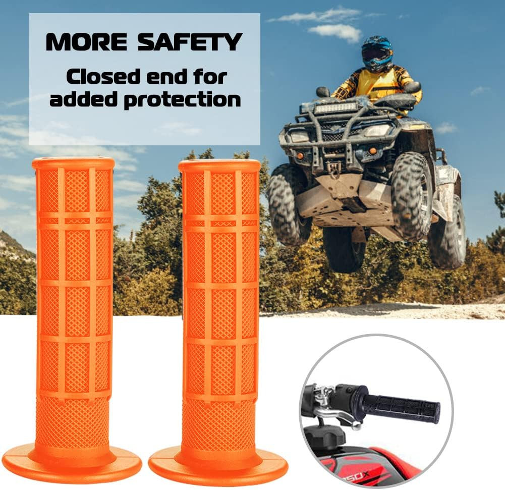 7/8» ATV Grips Universal Handlebar Grips Soft Rubber Motorcycle Grip for ATV Po
