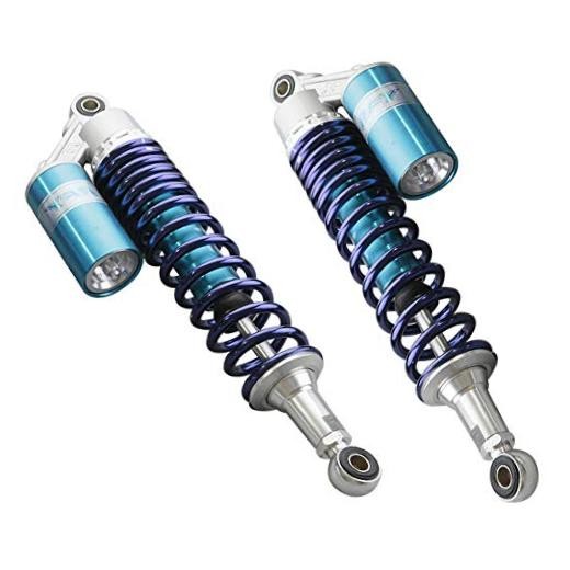 Zhisheng 340mm 13.4in Air Shock Absorber ATV Motorcycle Quad Suspension Blue