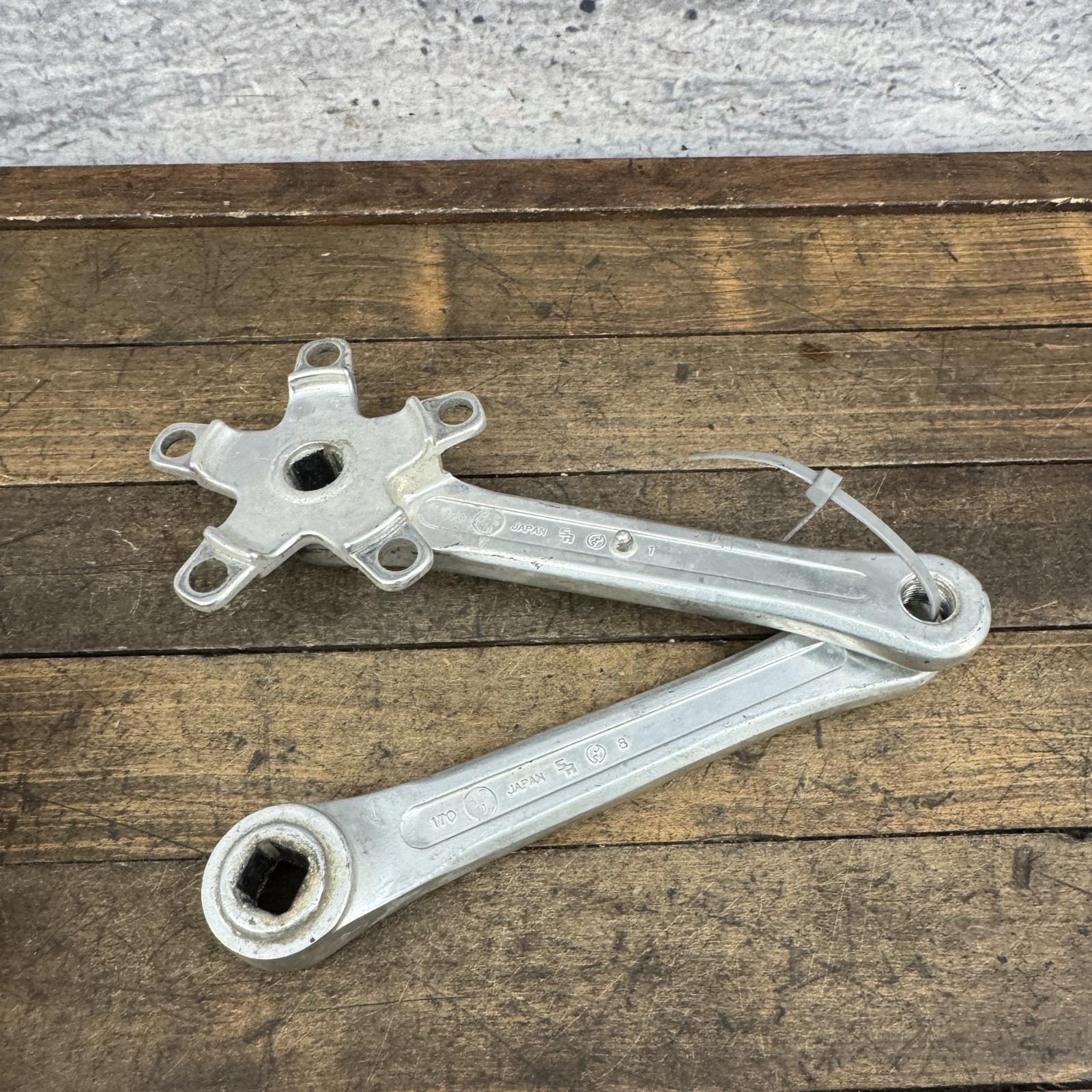 Vintage SR Super Custom Crankset 170mm 86 BCD Square Taper Road Bike Japan