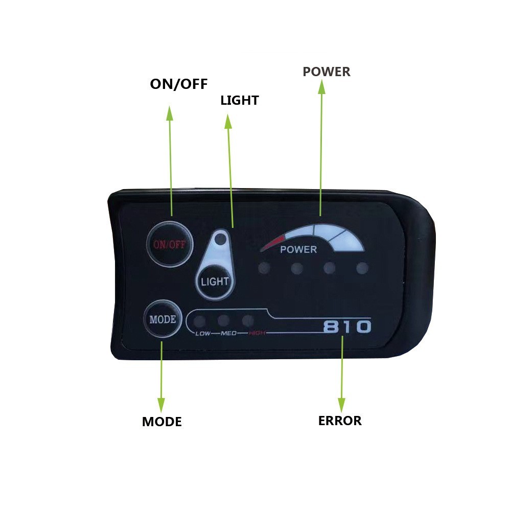 Bike LED Display S810 E-Bike modification accessories 5PIN waterproof plug