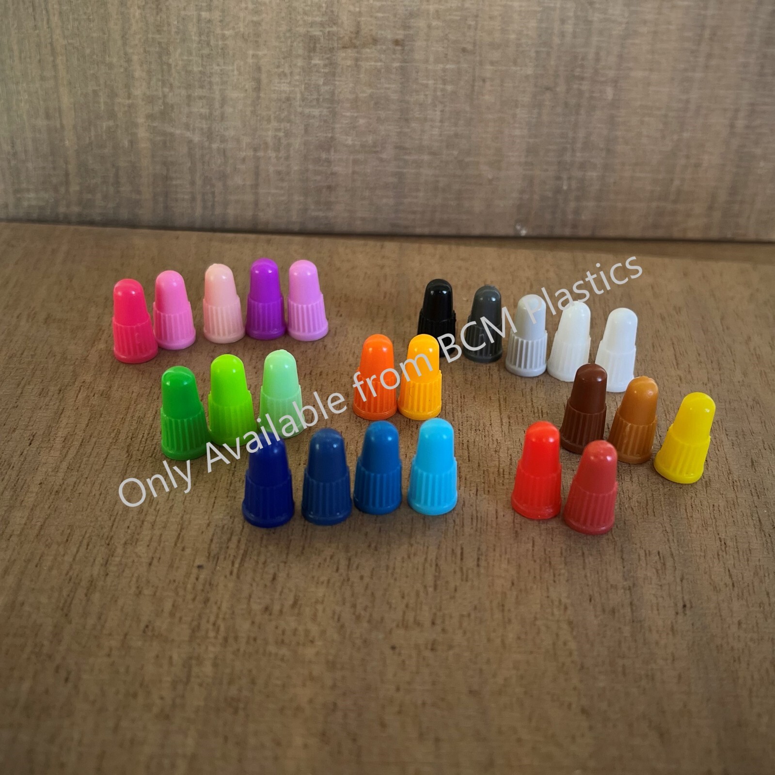 The Original Plastic Colored Presta Valve Caps / Presta Cap / Dust Caps 48 Piece