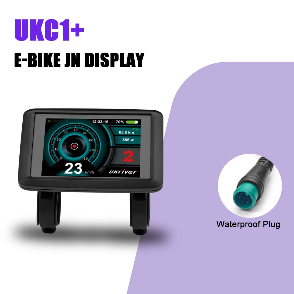 E-bike LCD Display 24V 36V 48V 52V 60V 72V Use for UART2 Protocol Controller