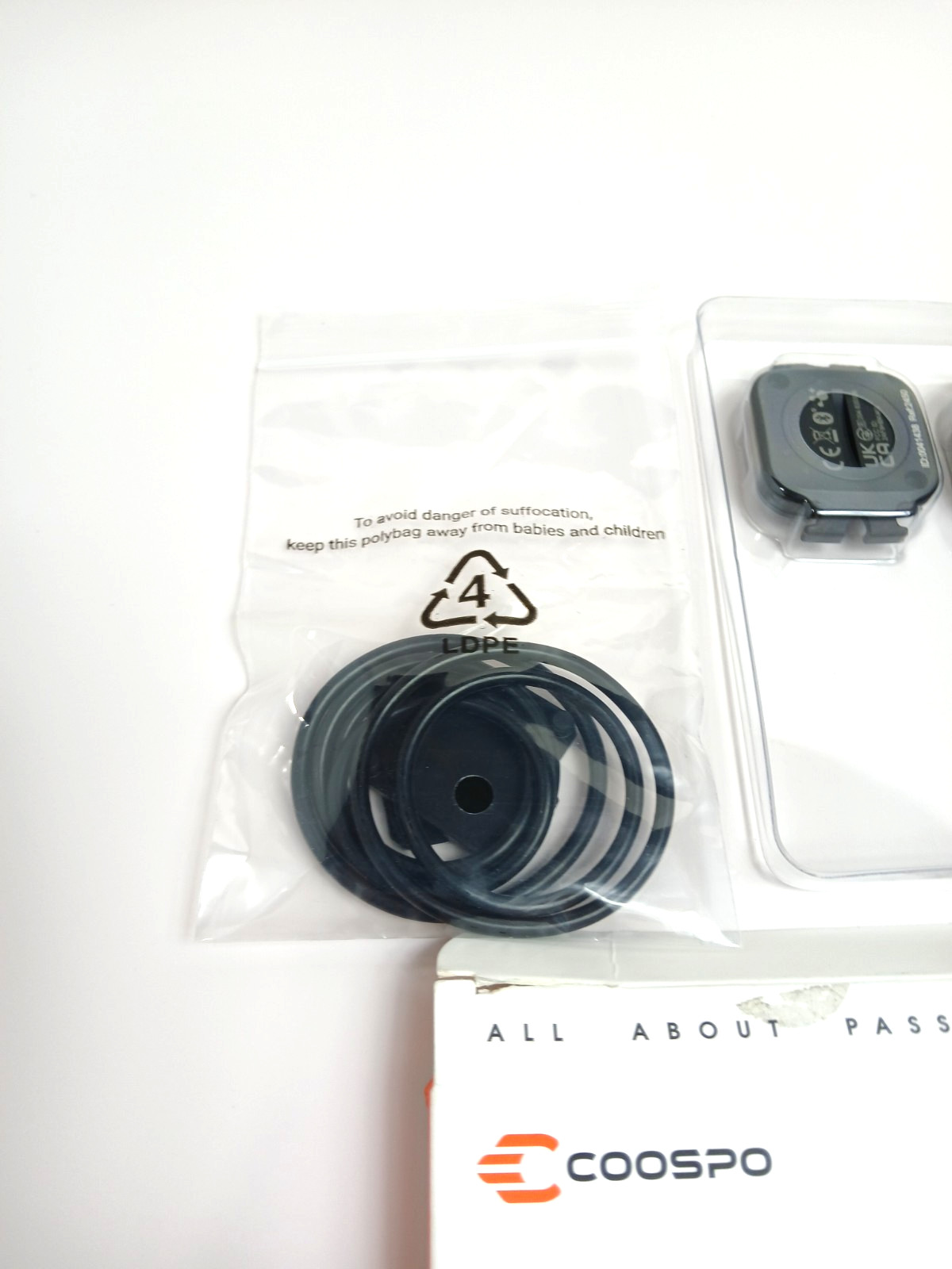 COOSPO Cadence Speed Sensor for Cycling, Wireless Bluetooth ANT+ Bike Black