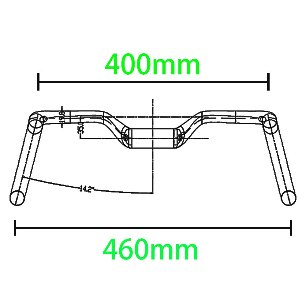 Full Carbon Handlebar Rise 35mm Aero Racing Gravel Road Bicycle Drop Bar 31.8mm