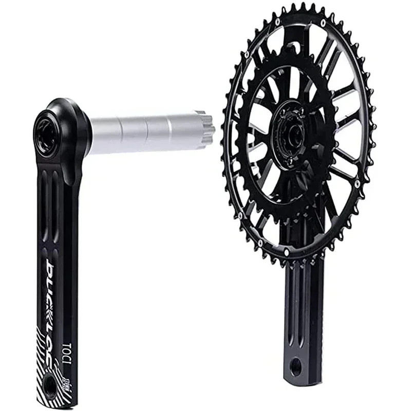 170/172.5mm Cranks Arm Road Gravel Bike Crankset 48-32T with Double Chainring BB
