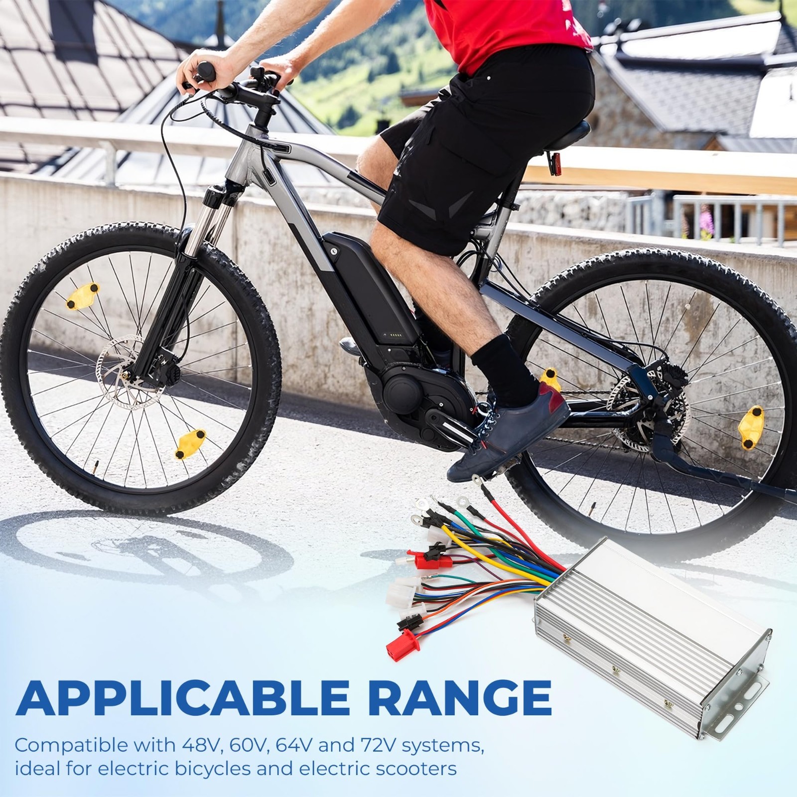Dual Mode 12-Tube 48V-72V Brushless Motor Speed Controller for E-Bike/Scooter
