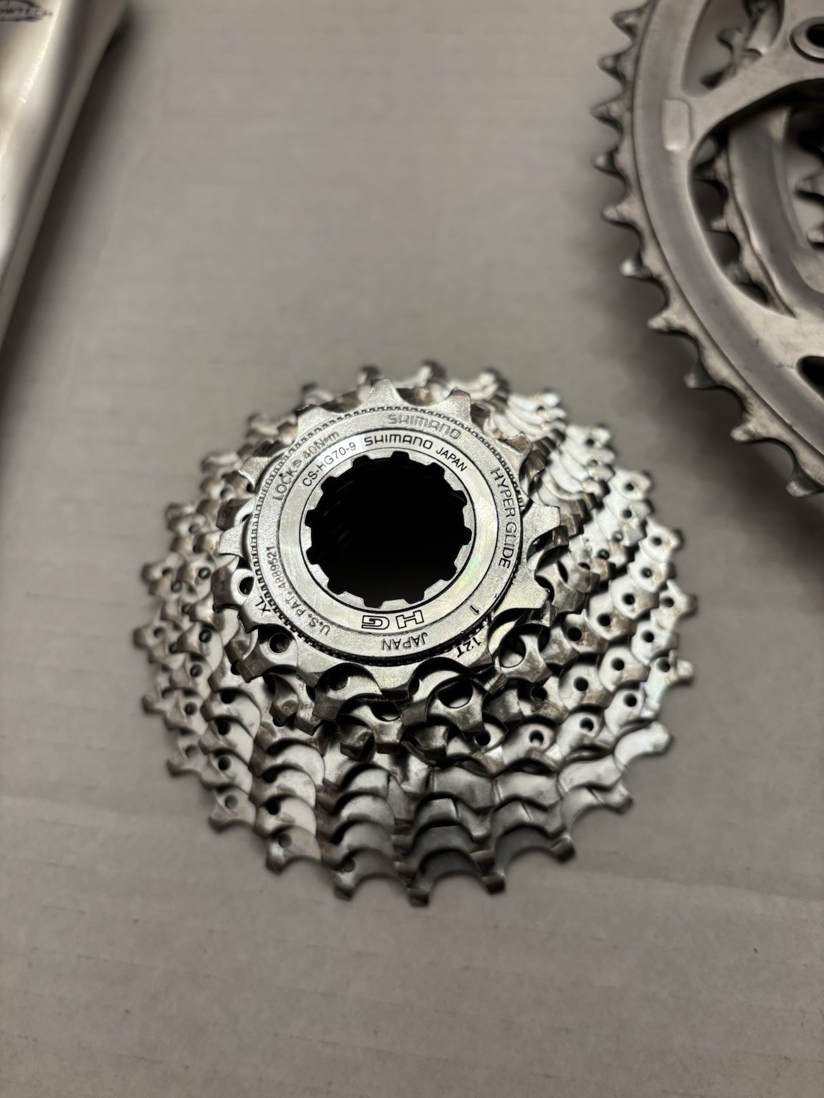 Shimano 105 Road Groupset Kit Crankset Cassette F/R Derailleurs BB + 9 SpChain