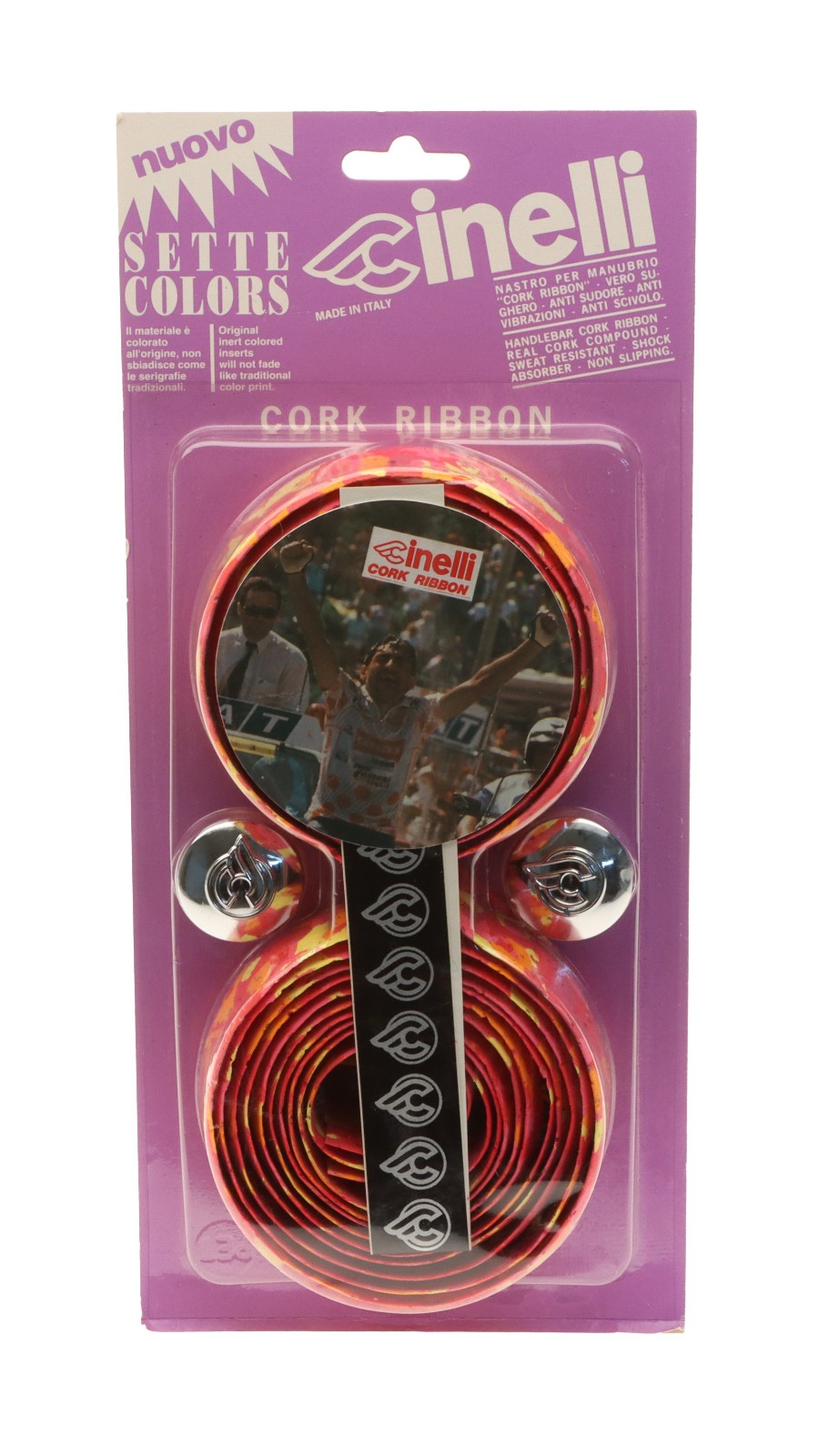 Cinelli Cork Ribbon Handlebar Tape Sette Colors Red Road Bike NEW NOS NIB