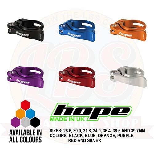 Hope Quick Release QR Seatpost Clamp New Style All Colors and Sizes – Brand New