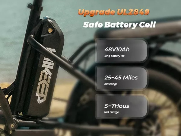Hikeep High-capacity Lithium Battery 48V/10AH Only for COCO Folding Ebike