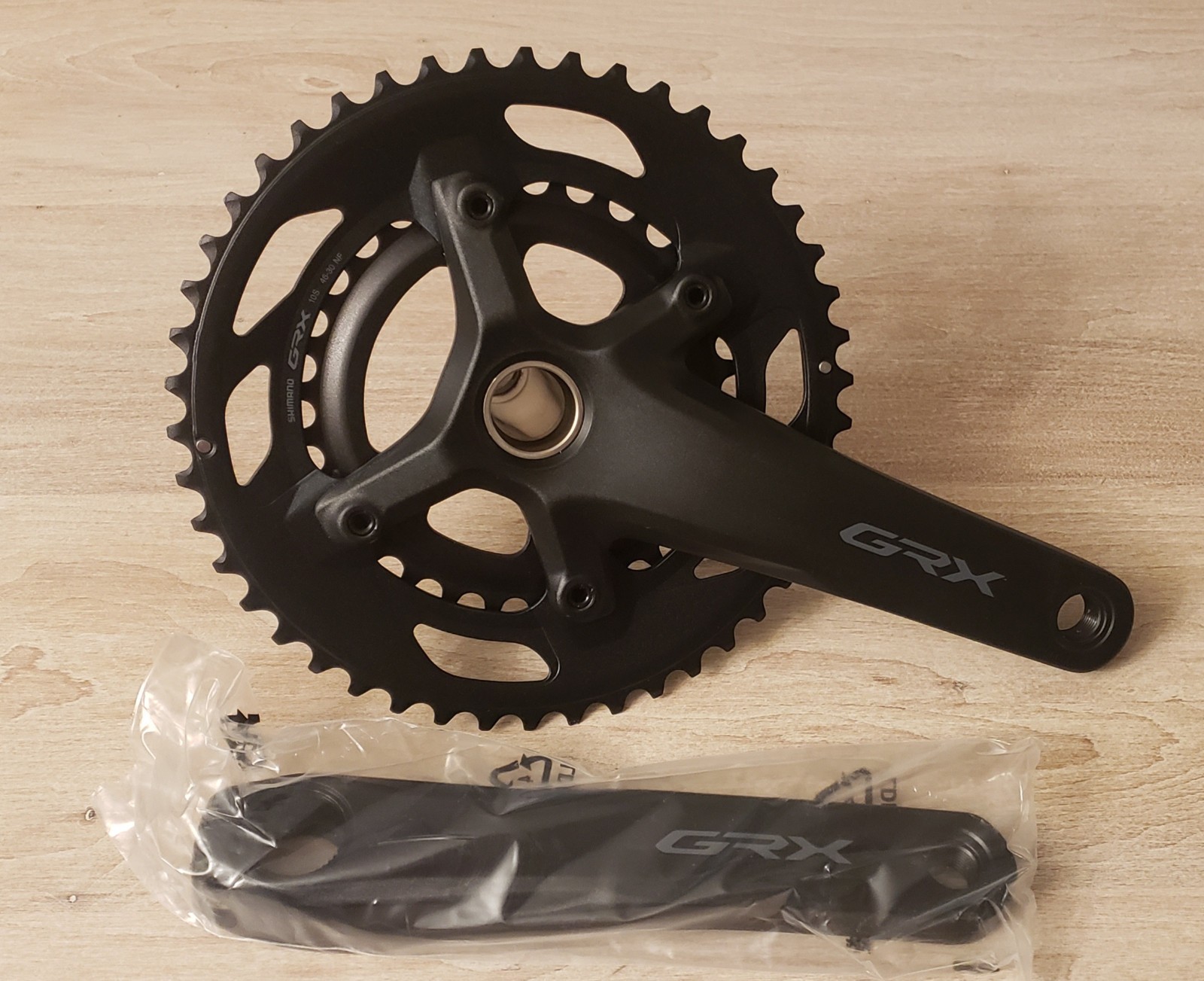 NEW! Shimano GRX Crankset Chainwheel FC-RX600 2×10 Spd 46-30T 170mm. Ships Fast