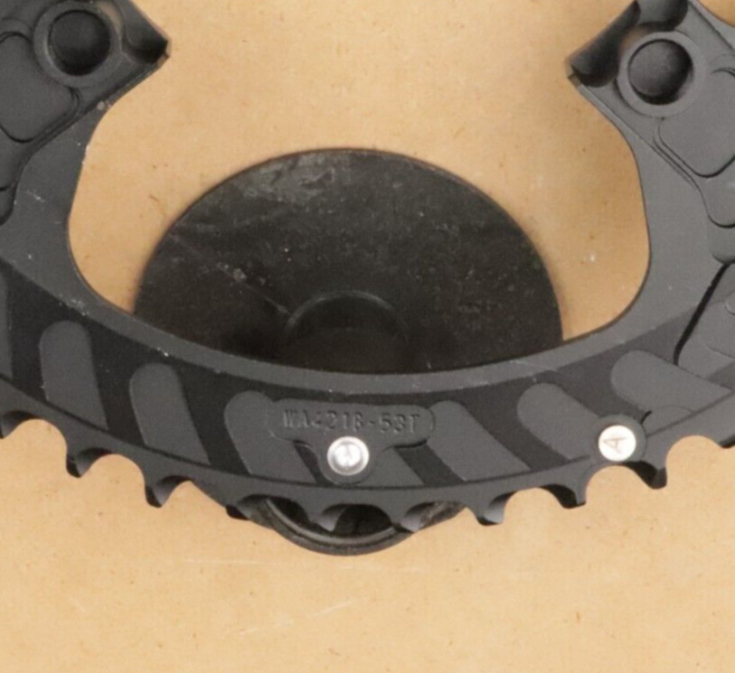 FSA K-Force Super ABS Road Chainring 53T N11 Blk/Slvr, 4 bolt 110 BCD 11 speed