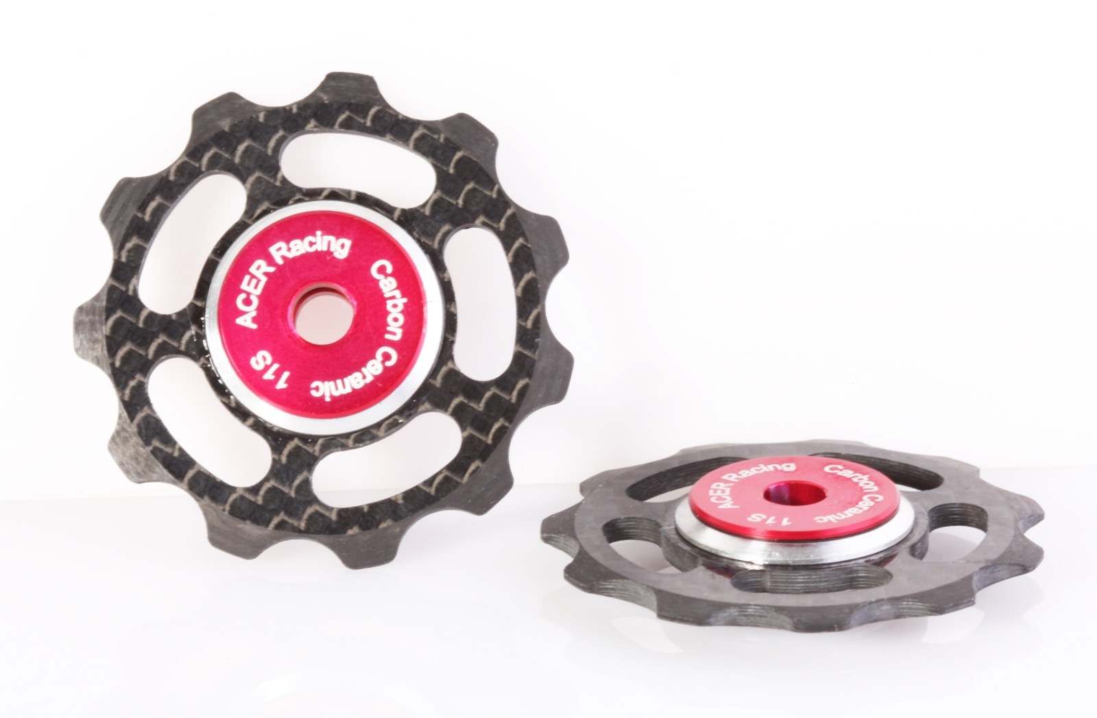 Carbon Fiber Jockey Wheels with Ceramic Bearings for Shimano & SRAM 6.5g 11speed