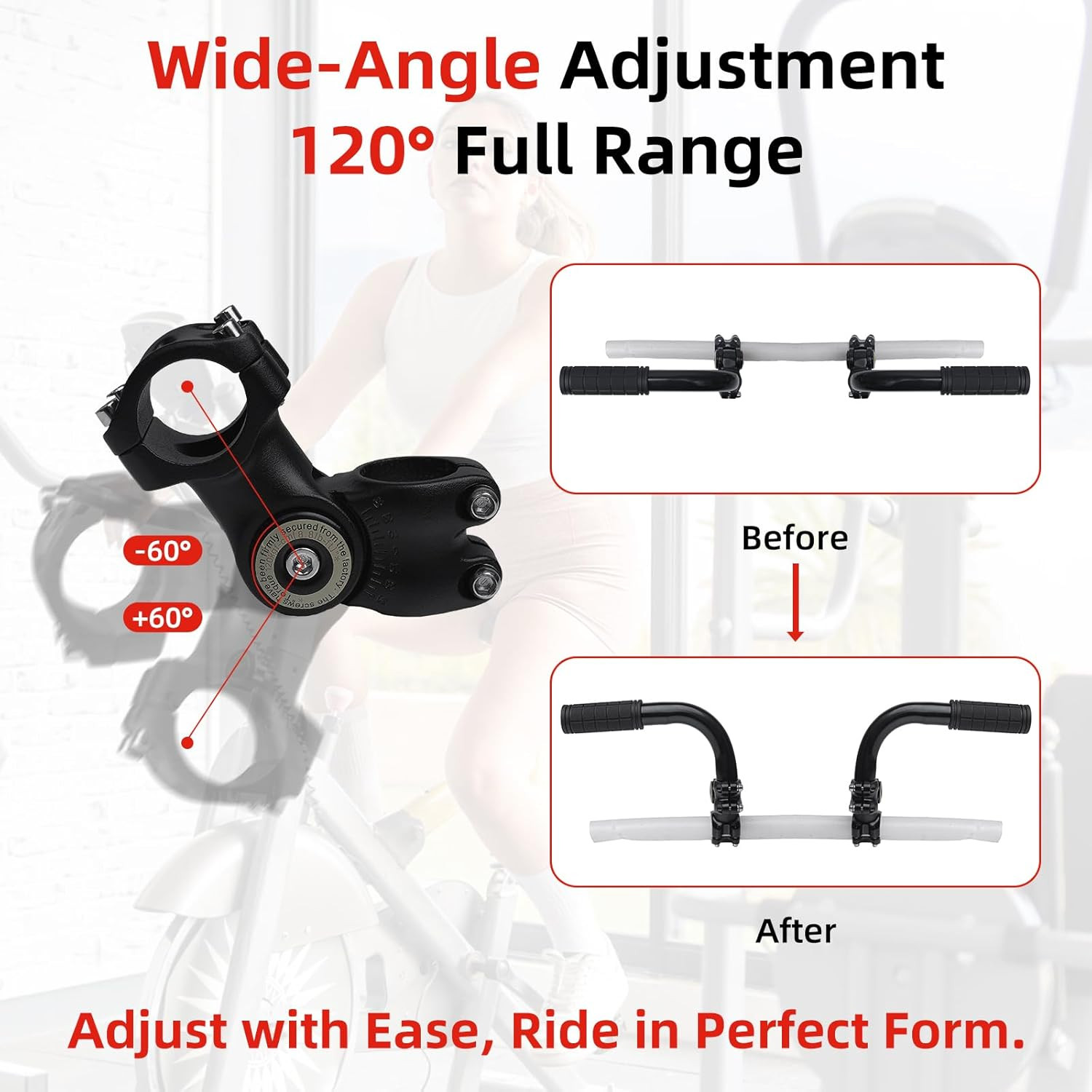 Adjustable Handlebar Extender for Indoor Exercise Bikes – Universal Fit