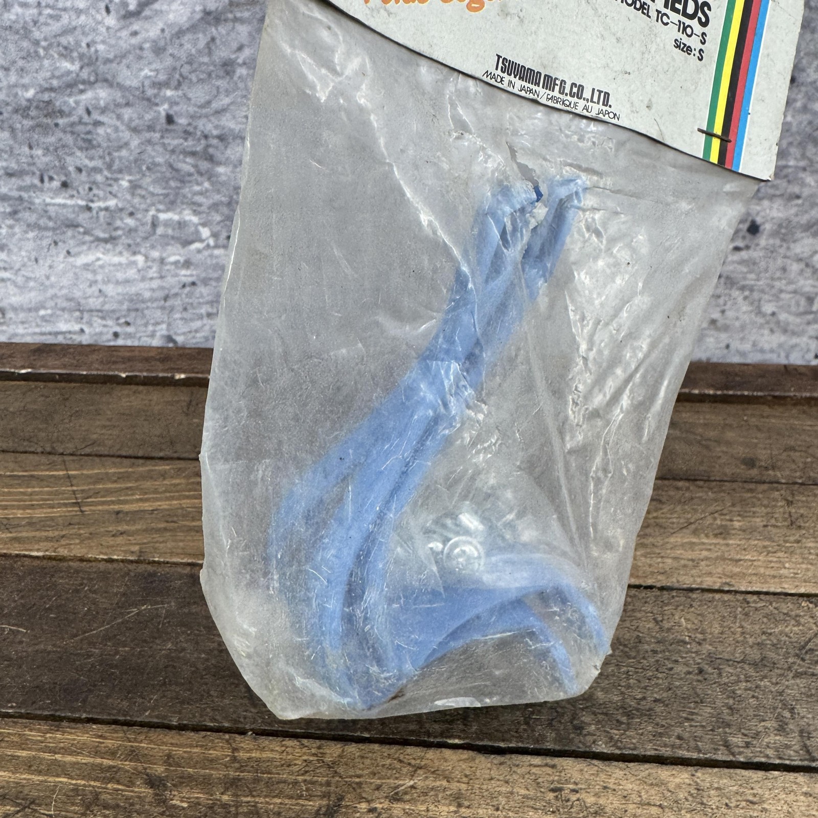 Vintage CatEye Toe Clips Blue Small NOS TC-110-S 1980s Road Bike Japan Plastic