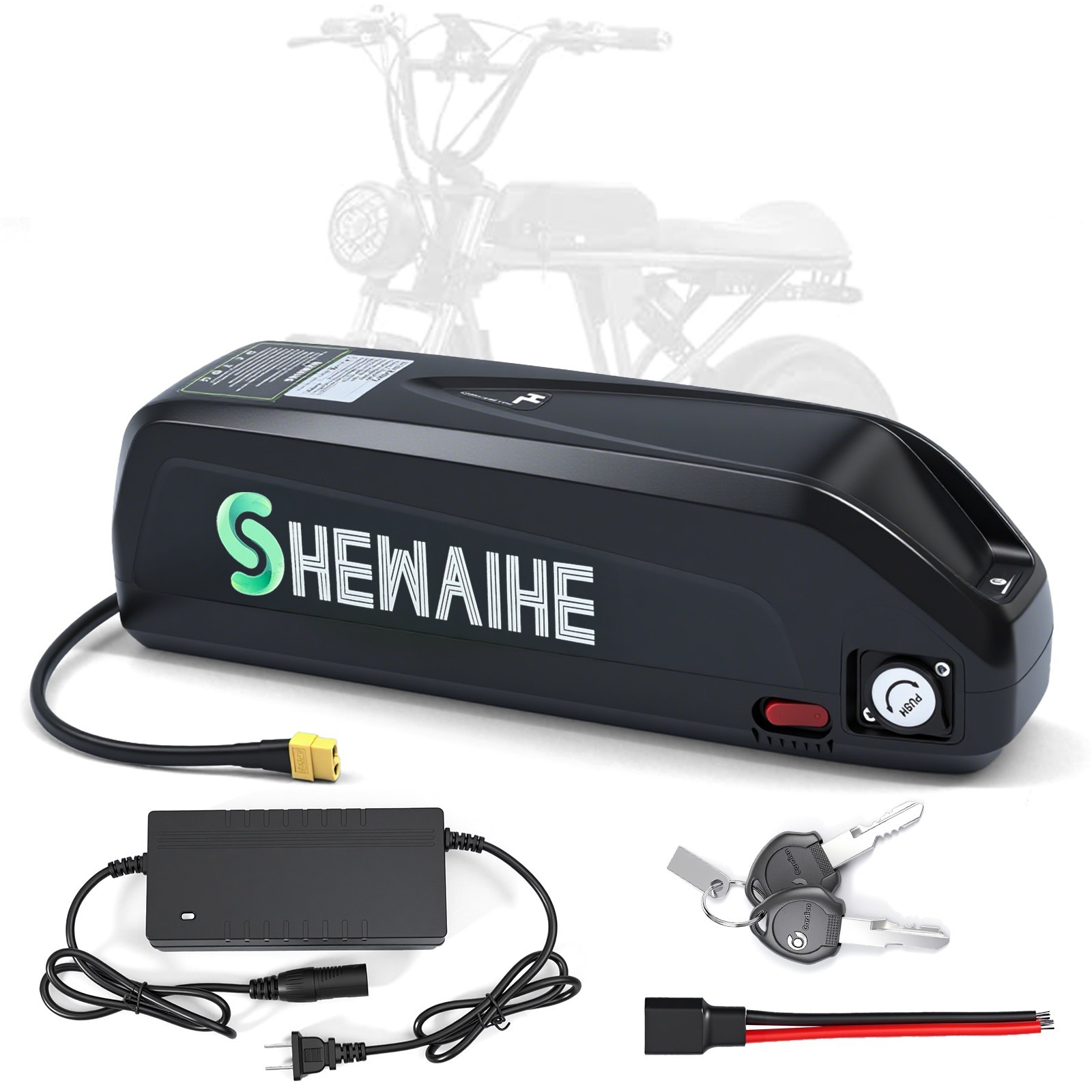 48Volt 11Ah 15Ah 20Ah Lithium Battery, 48 V Battery Built-in 30A BMS