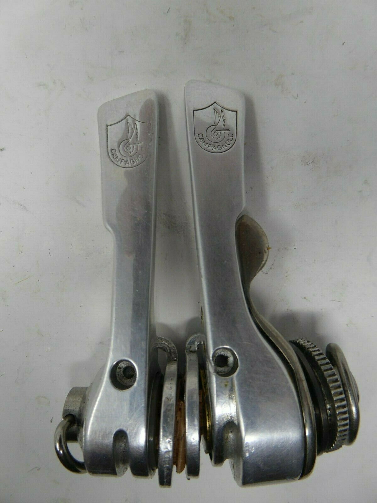 Vintage NOS Campagnolo C Record Syncro Silver Downtube Friction Shifters B RARE