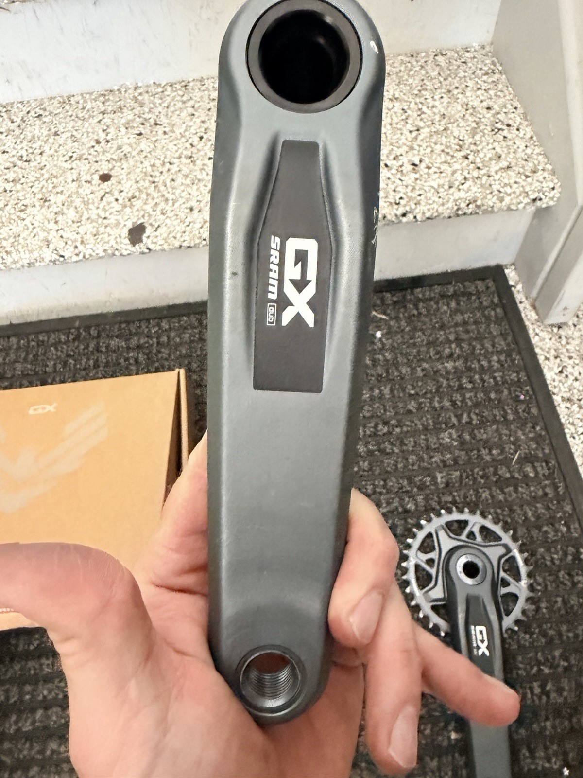 SRAM GX Eagle T-Type DUB MTB Crankset 175mm Single Chainring w/ Spindle Gray