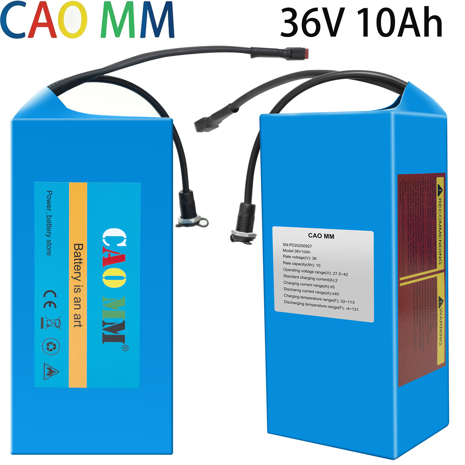 36V Ebike battery 36V 10Ah Li-ion Battery For Electric Bicycle 100W-750W Motors