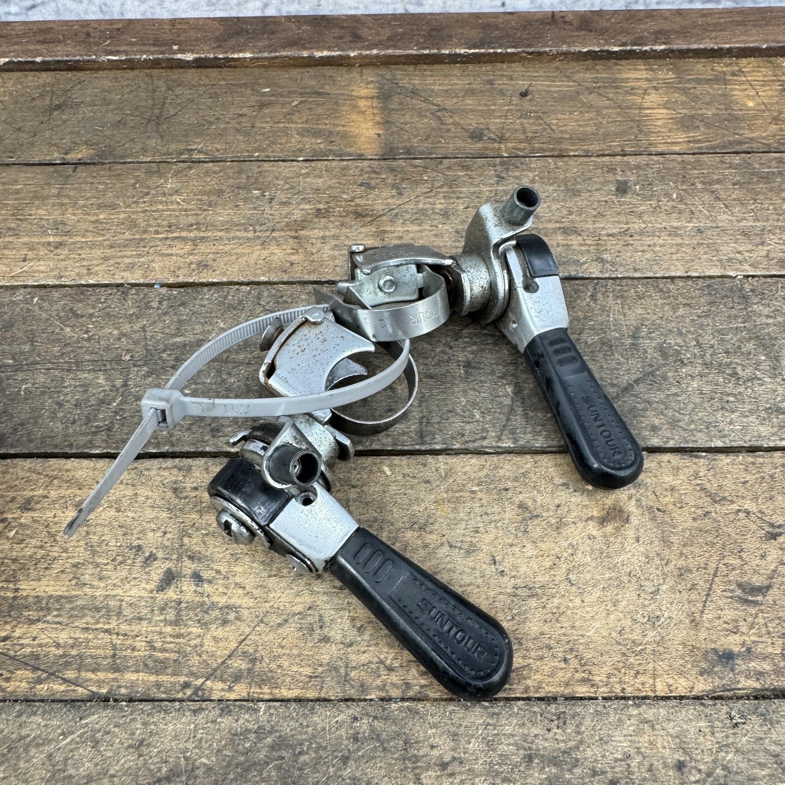 Vintage Suntour Thumb Shifters Mighty Shifter Power Shift Lever 1980s MTB Bike
