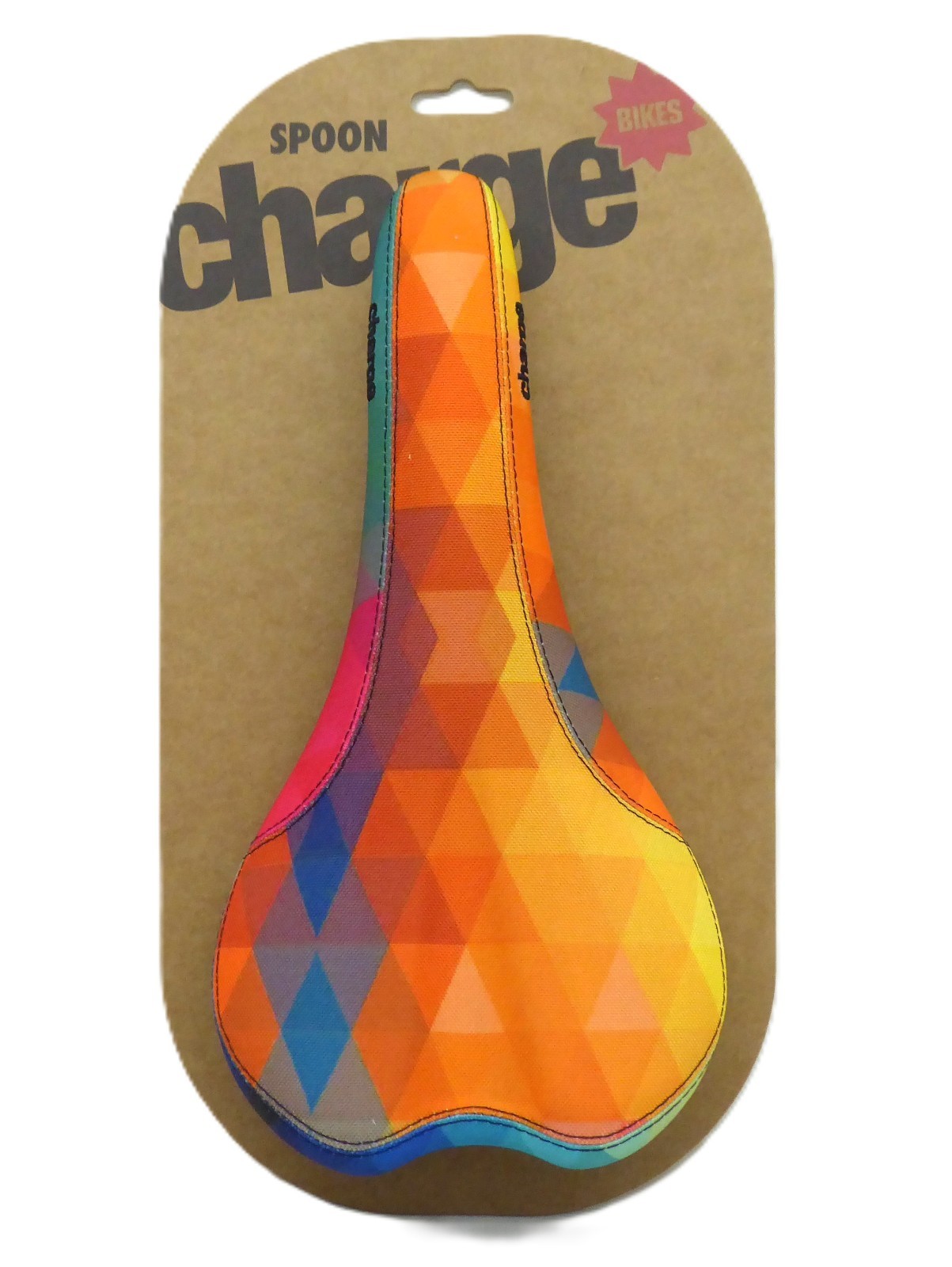 Charge Bikes Spoon saddle, CrMo – Geo Rainbow