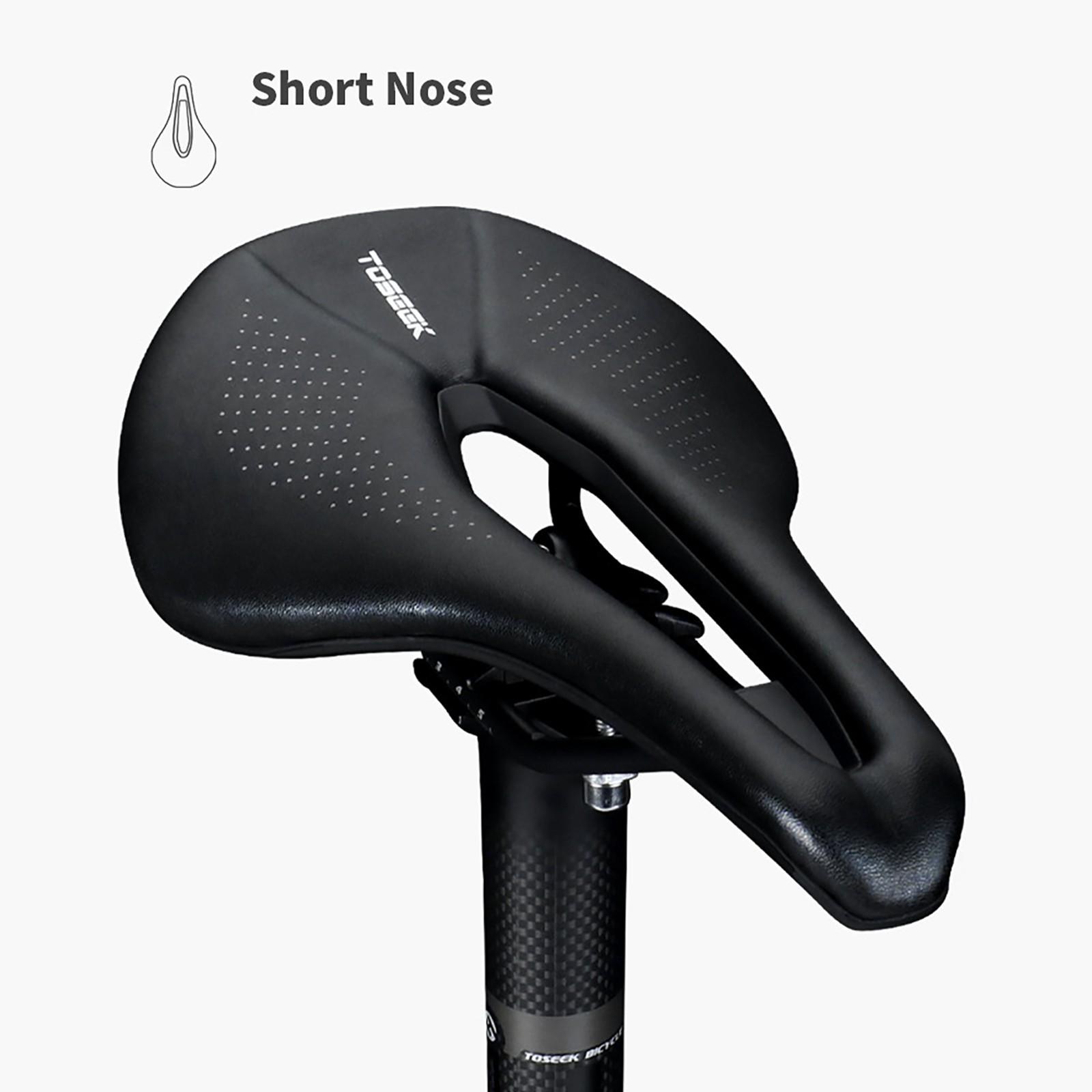 TOSEEK Bicycle Saddles Cushion Hollow Honeycomb Cycling Racing Road Bike Seats