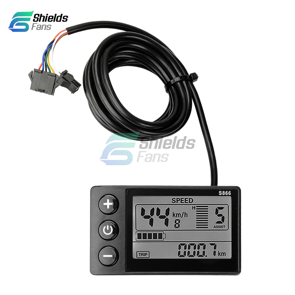 36V 48V 64V 40A 30A 20A Brushless Motor Controller E-Bike S866 LCD Display Meter