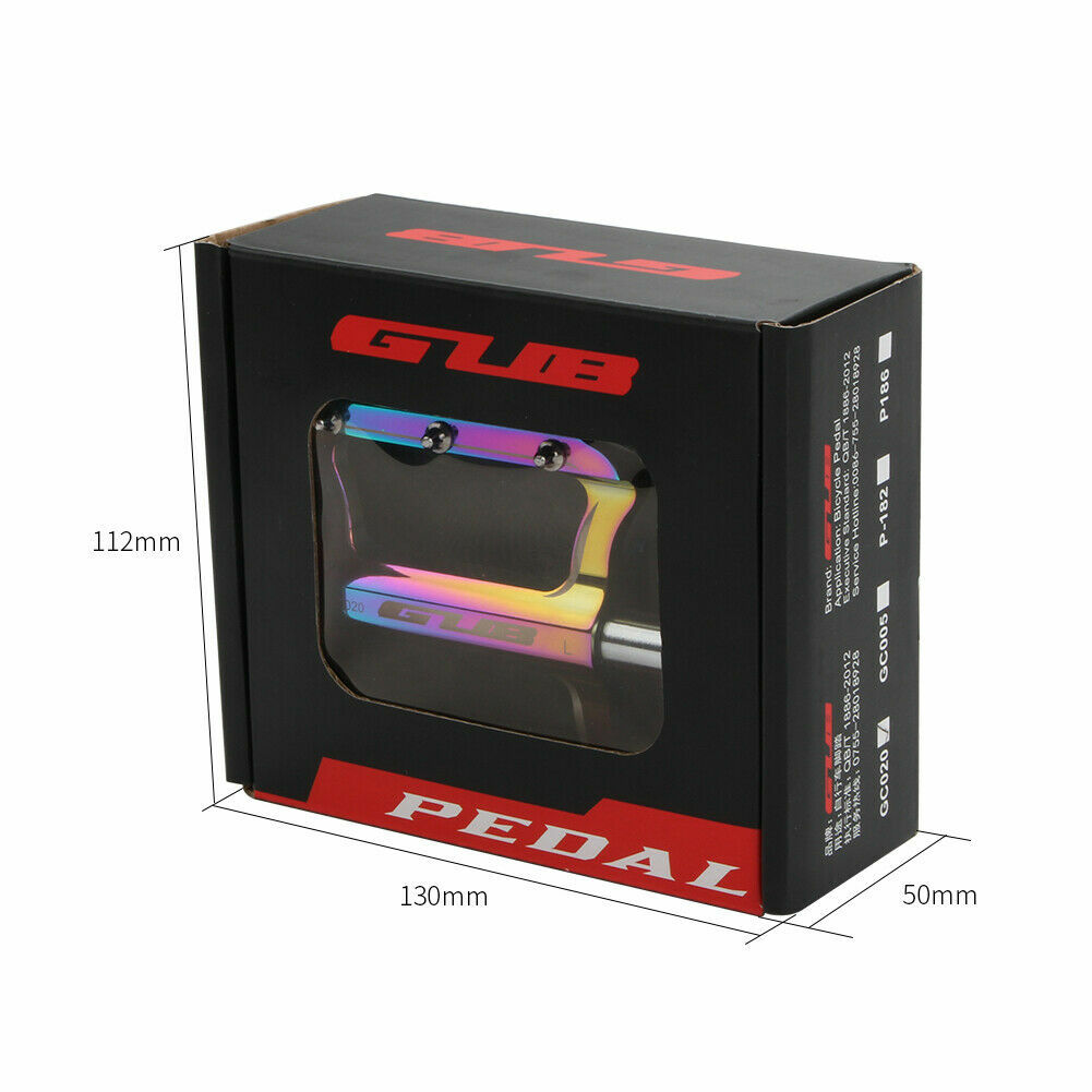 GUB MTB Road Bike DU+Sealed Bearing Pedal Aluminum Bicycle Flat Pedals Ultraligh