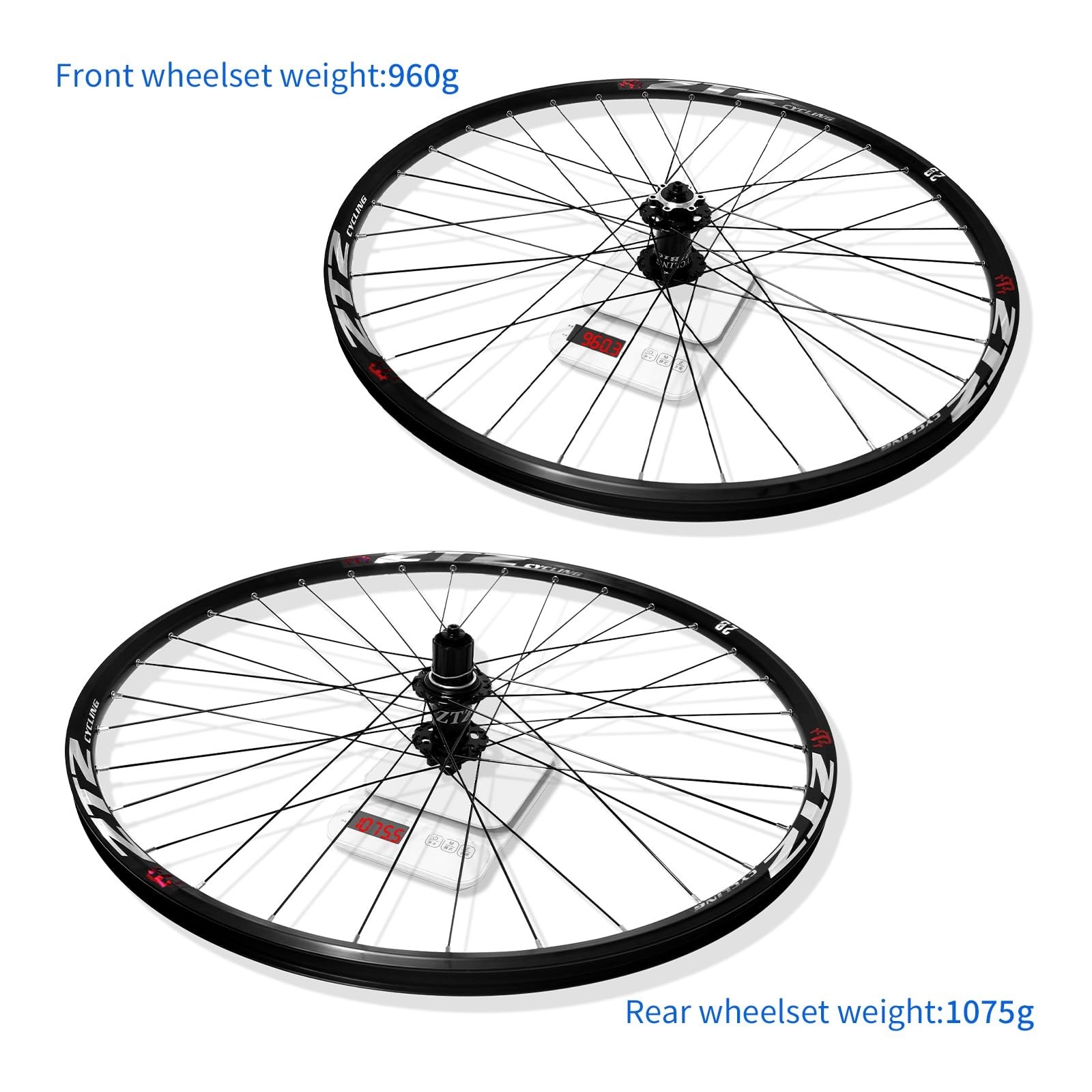 26″/27.5″/29″ Mountain Bike Wheelset，Ultralight Aluminum Alloy Rim 32H Hi