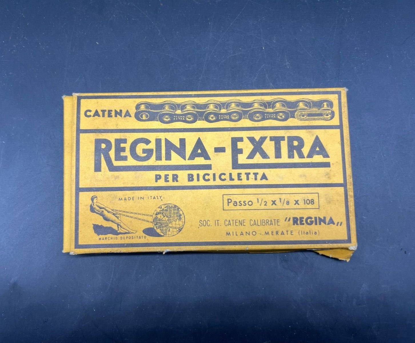 QUEEN EXTRA CHAIN – GRAN SPORT – SUPER CORSA 1/2″x3/32″ – 1/8″ – 3/16″ NIB NOS