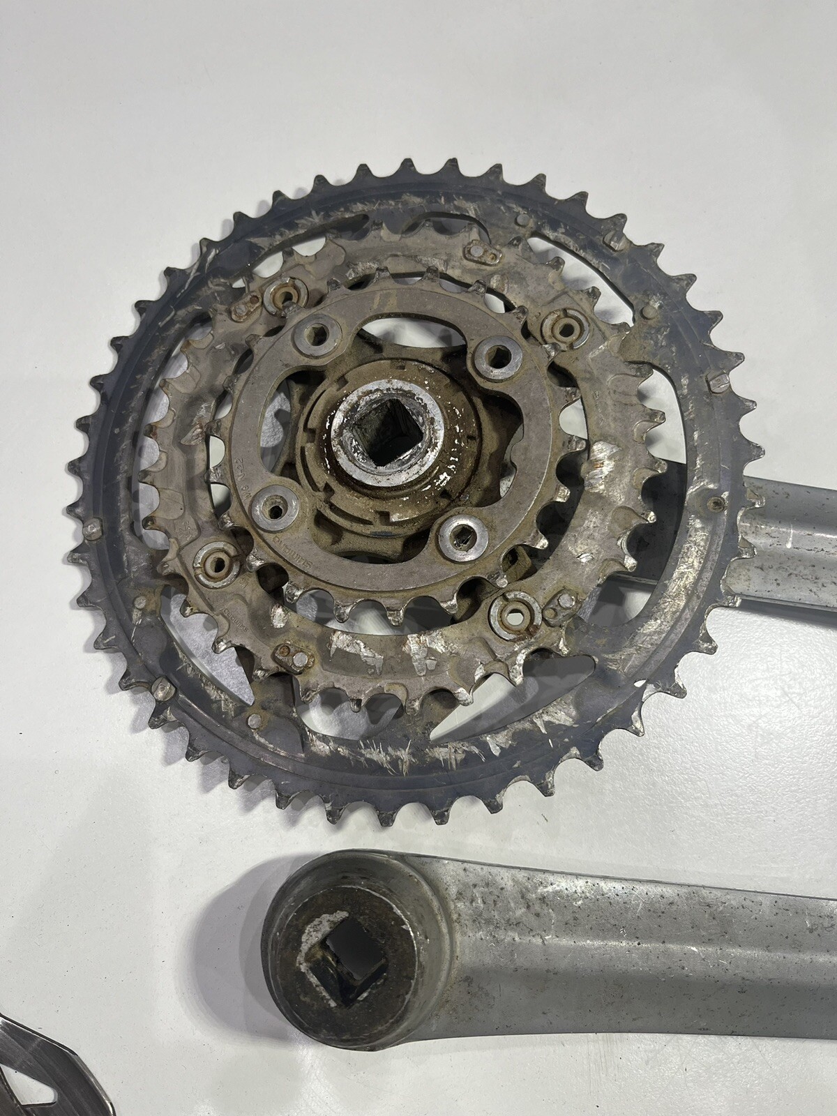 Shimano Deore LX FC-M570 175mm MTB Crankset Chainrings Made in Japan Set of 4